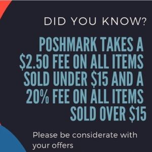Poshmark Fee’s etc....